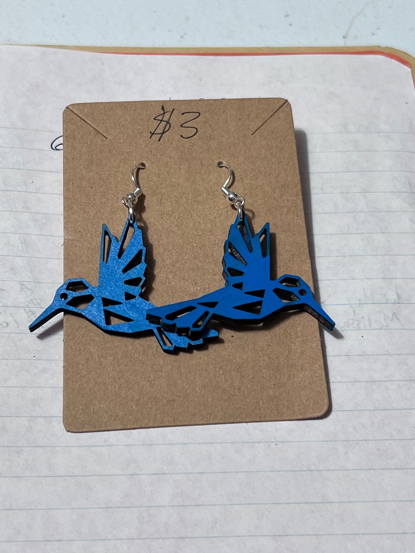 Wood Carved Earrings